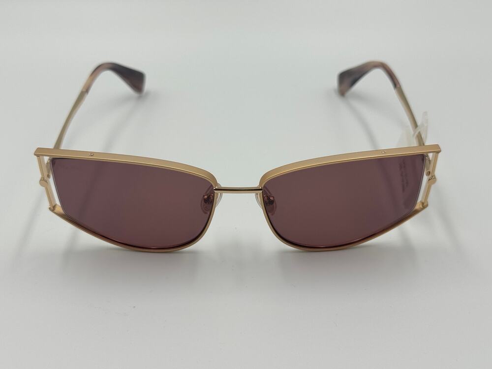 Max Mara MM0141 32Y Women's Sunglasses Gold Violet Cat Eye 58mm NWT